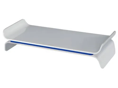 Ergo WOW verstelbare monitorstandaard, wit-blauw