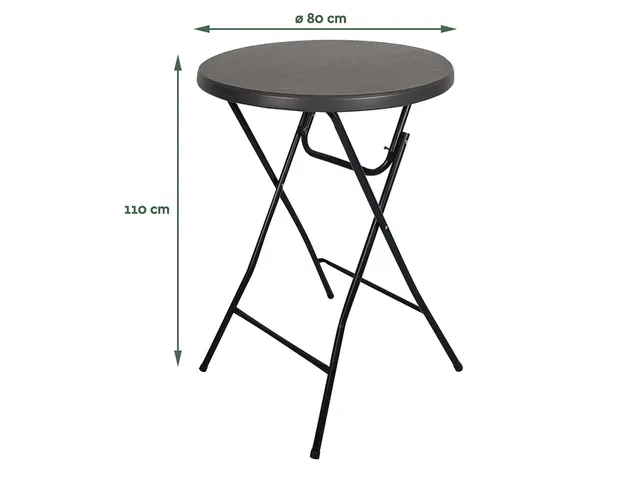 Table Mange Debout BRASQ BT100 noir