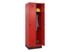 locker,HxBxD 1950x600x500mm,2vak,vak B 300mm,draaigrendel,sokkel