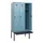 locker met bank,HxBxD 1950x900x815mm,3vak,vak B 300mm,draaigrendel