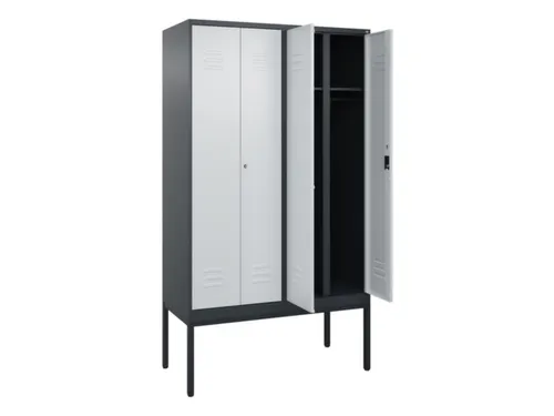 locker voor scheiding van kleding,HxBxD 2120x1200x500mm,4vak