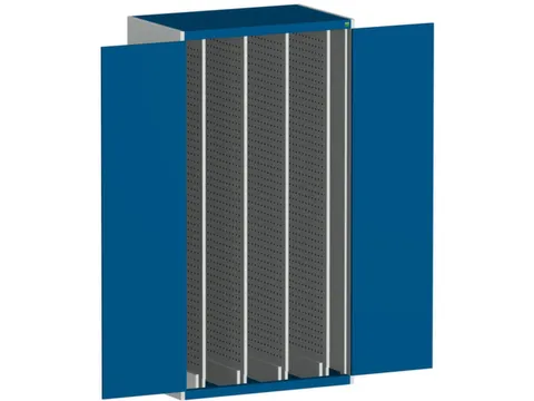 verticale kast,HxBxD 2000x1050x650mm,deur m. perforaties
