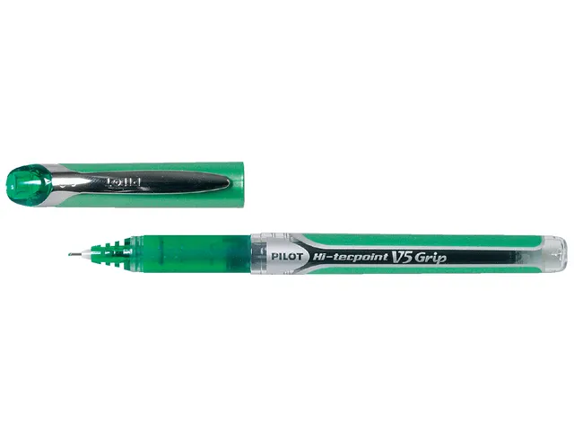 Rollerpen Pilot Hi-Tecpoint V5 Grip 0.5mm Fijne punt Groen