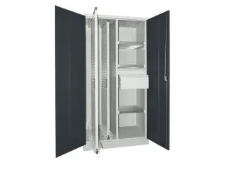 verticale kast,HxBxD 1950x1000x600mm,RAL7035,front RAL7016 - 1