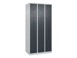 Z-garderobekast,HxBxD 1850x900x500mm,vak B 150/300mm,cil.-slot