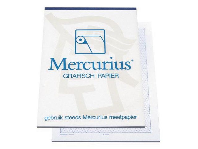 Mercurius isometrisch grafisch papier, 50 vel, ft A3 | Bedrijfsformulier.nl