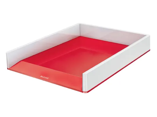 Brievenbak Leitz WOW A4 wit/rood