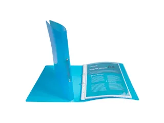 Ringmap PP CRYSTAL A4 2R 15mm blauw - 2