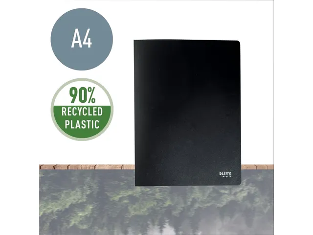 Showmap Leitz Recycle A4 20 tassen gerecycled PP zwart