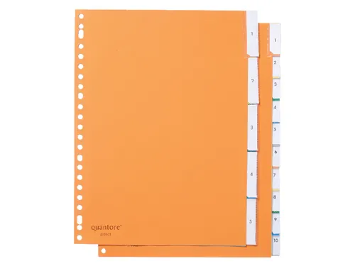 Tabbladen Quantore A4 23-Gaats 10-Delig Met Venster Assorti Pp