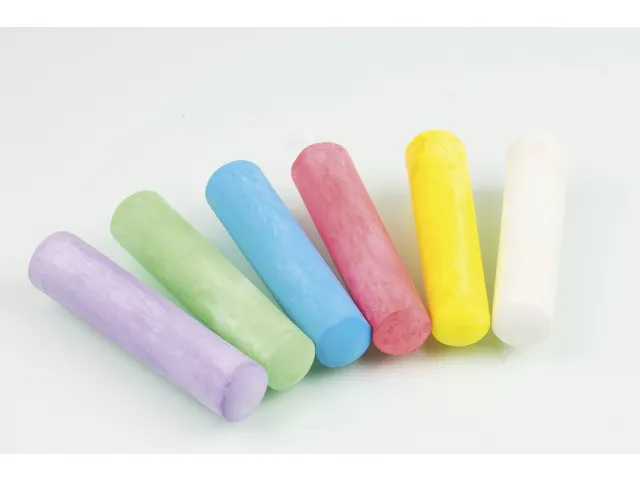 Stoepkrijt Eberhard Faber emmer met 50 krijtjes