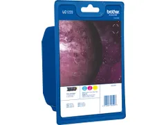 Voordeelverpakking met de drie kleurencartridges LC-1220C, LC-1220M en