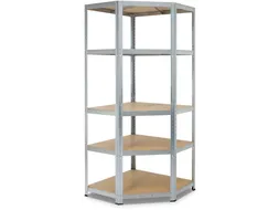 Rek Strong Hoek 176x75x40x50cm 5 Legborden Gegalvaniseerd