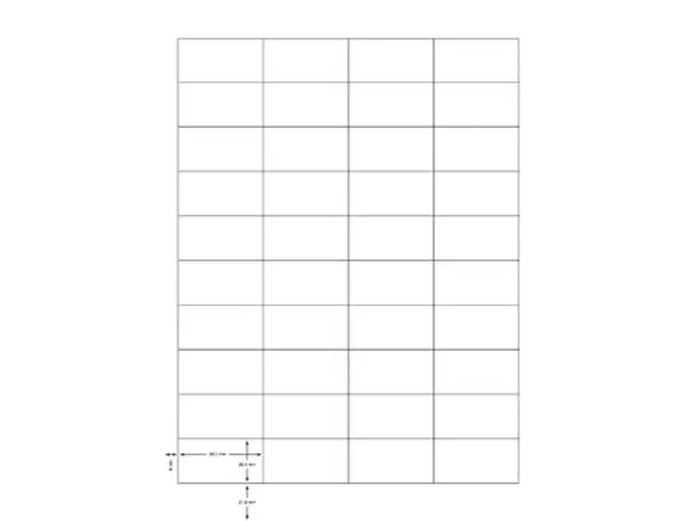 Q-connect Etiketten 48,5x25,4mm A4 Wit 4000 stuks