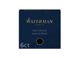 Inktpatroon Waterman kort Zwart 6 stuks