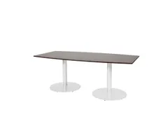 Linesto Vergadertafel Vaste Hoogte 200x100 Ton Logan 25mm Wit