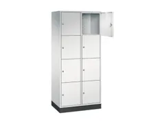 grootvolume-lockersysteem,RAL 7035,HxBxD 1950x820x500mm,2x4vakken