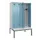 locker met bank,voor scheiding van kleding,HxBxD 2120x1200x815mm,4vak