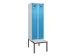 locker met bank,voor scheiding van kleding,HxBxD 2120x600x815mm,2vak