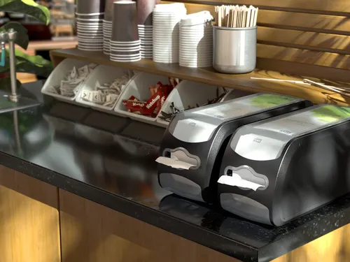 Tork 272901 Xpressnap Fit Counter servetdispenser Zwart