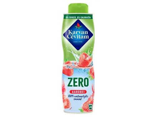 Siroop Karvan Cevitam aardbei 0% suiker 600ml