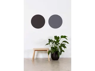 Prikbord Rond Grijs kleur 2182 Bulletin Paneel Ø 60cm frameloos - 5