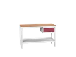 werkbank,HxBxD 930x1500x600mm,multiplexblad,4voeten,uitrusting: lade