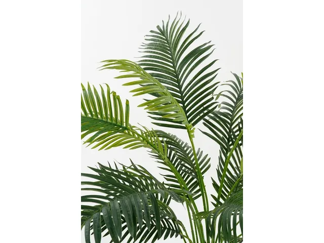 Kunstplant Mica Areca palm in pot groen 120x140cm