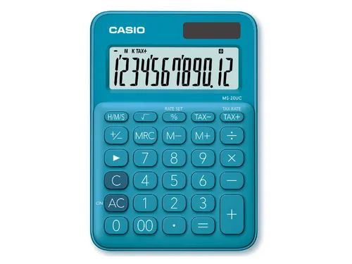 Rekenmachine Casio MS-20UC blauw