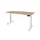 Dextro Plus Zit-sta Bureau Elektrisch 200x80 honey castello 25mm wit