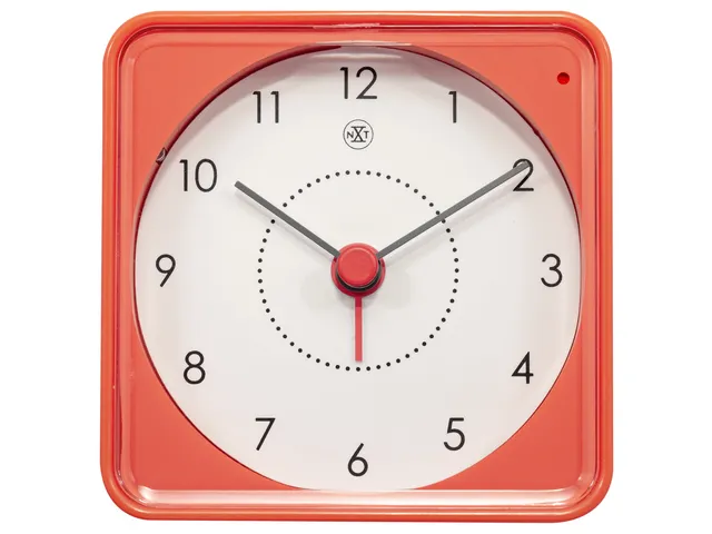 Alarmklok nXt Nathan 7.3x7.3x3.3cm oranje