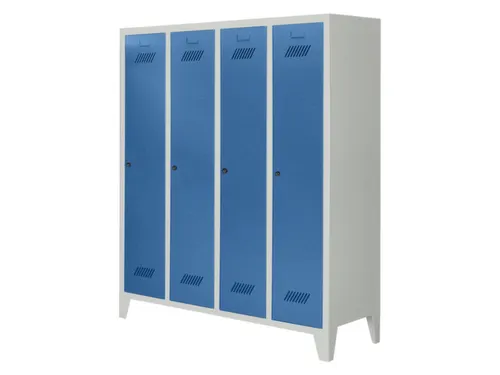 lockerkast v. kinderen,HxBxD 1600x1230x500mm,RAL7035,front RAL5012