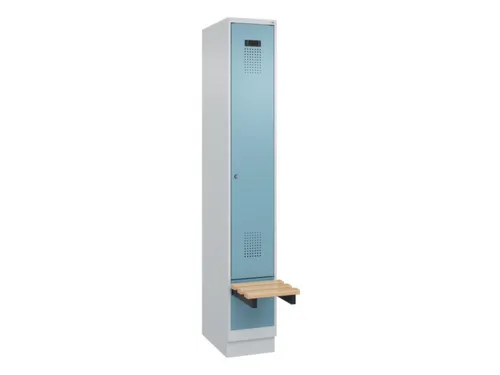 locker met bank,HxBxD 1950x300x815mm,1vak,vak B 300mm,cilinderslot