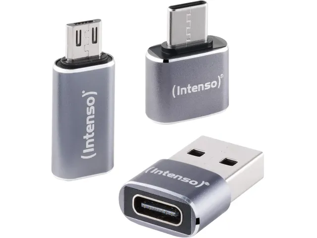 Adaptateur USB Intenso MIX480 pour USB-A USB-C USB 2.0 3pcs