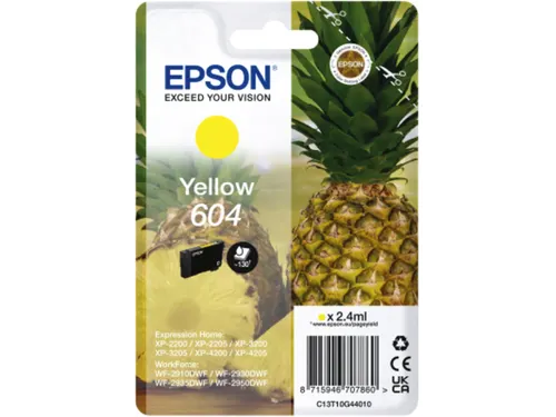 Inktcartridge Epson 604 T10G44 geel