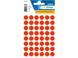 HERMA 1866 Multipurpose etiketten Rond 13mm Fluor Rood 240 stuks