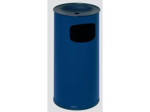 Combi-Asbak 44 Liter HxØ 710x355mm Ral5010 Blauw