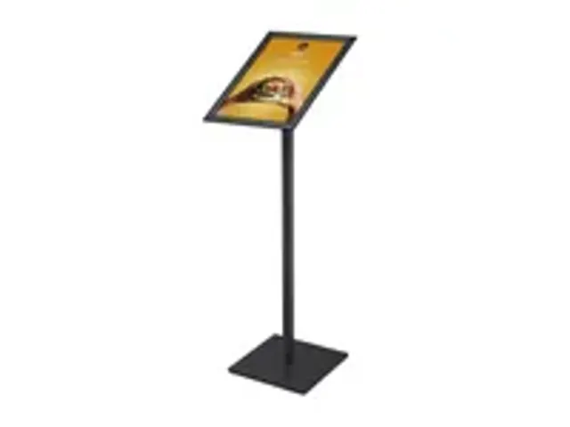 OUTLET Menustandaard Design Standaard Zwart 25 mm Rechte Hoeken A3