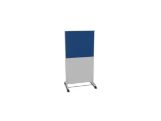 scheidingswand,HxB 1545x800mm,MP-lichtgrijs,BN6016-blauw - 1