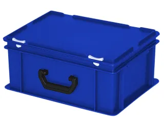Euronorm Koffer Hxlxb 180x400x300mm 16l 1 Handgreep Blauw - 2