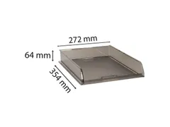 OUTLET Brievenbak B4 grijs transparant