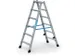 Boktrap Aluminium L 1 37M 2X6Treden Dubbelzijdig