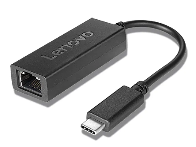 Lenovo 4X90S91831 Bedraad USB Type-C Ethernet-adapter Zwart