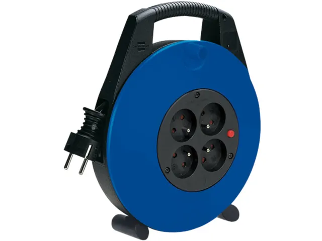 Kabelhaspel Brennenstuhl Vario 4 voudig H05VV-F 3G115 5 meter zwart/bl
