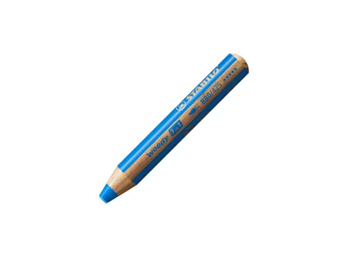 Kleurpotloden STABILO 880 woody 3 in 1 multitalent middelblauw