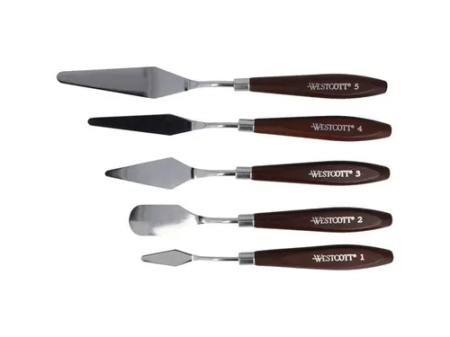 Verfmessen Westcott set van 5 stuks