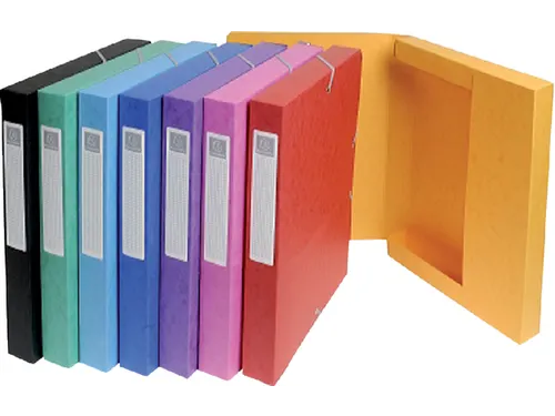 Elastobox Exacompta A4 25mm 600gr assorti karton