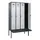 locker met bank,HxBxD 2120x1200x815mm,4vak,vak B 300mm,draaigrendel