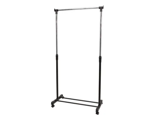 JACK verrijdbaar kledingrek 82 x 42 x 103 cm zwart / chroom