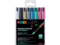 paintmarker PC-1MR, 8 assorti metallic kleuren